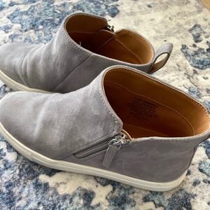 Faux-suede high top sneakers Jcrew